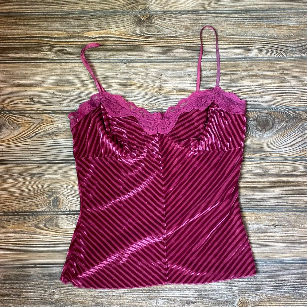 Charlotte Russe velvet tank top women’s size S